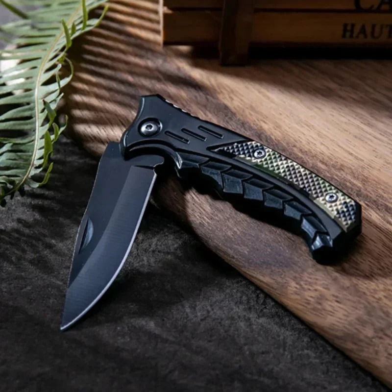 Dive Knife Titanium - ステンレス鋼折りたたみナイフフィレットナイフ漁船釣りアクセサリー持ち運びが簡単キャンプ肉切りPPハンドル