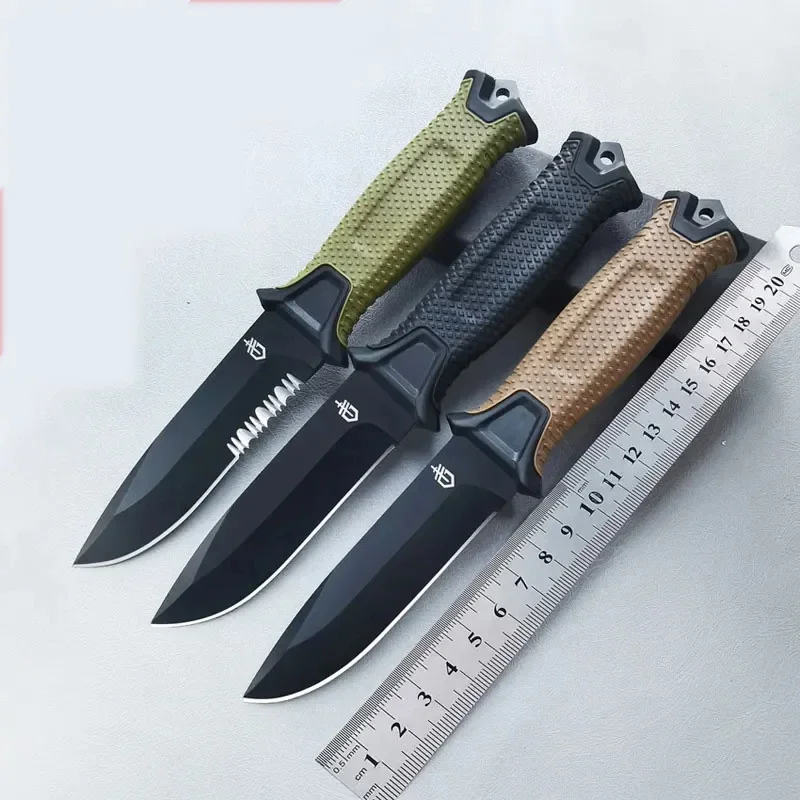 屋外折りたたみナイフ多目的キャンプ高硬度シャープサバイバルナ - Dive Knife Titanium のレビューと価格