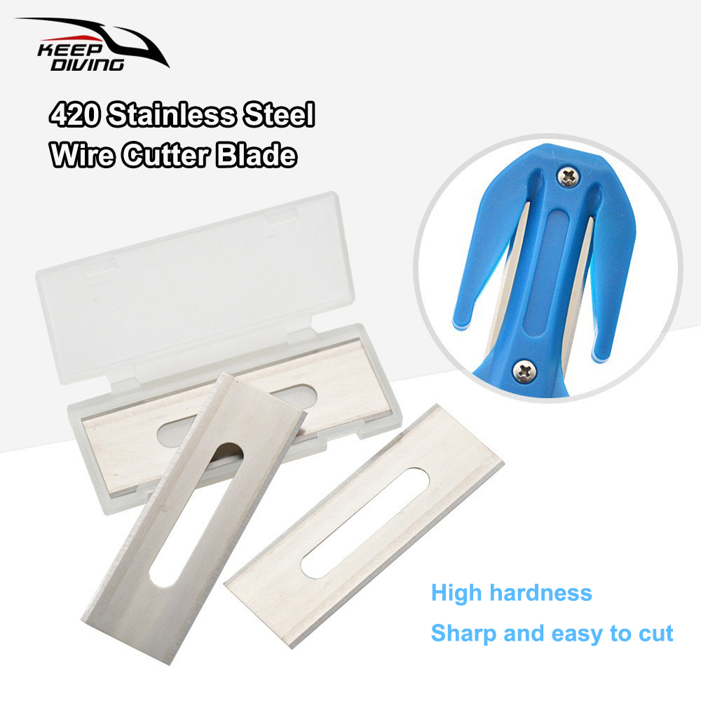 3 ピース/ロット交換ブレードキープダイビング切断特殊ナイフ - Dive Knife Titanium のレビューと価格
