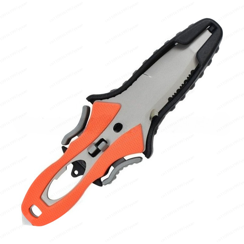 水難救助ナイフ屋外ロープカッターチタンメッキダイビング多機能 - Dive Knife Titanium のレビューと価格