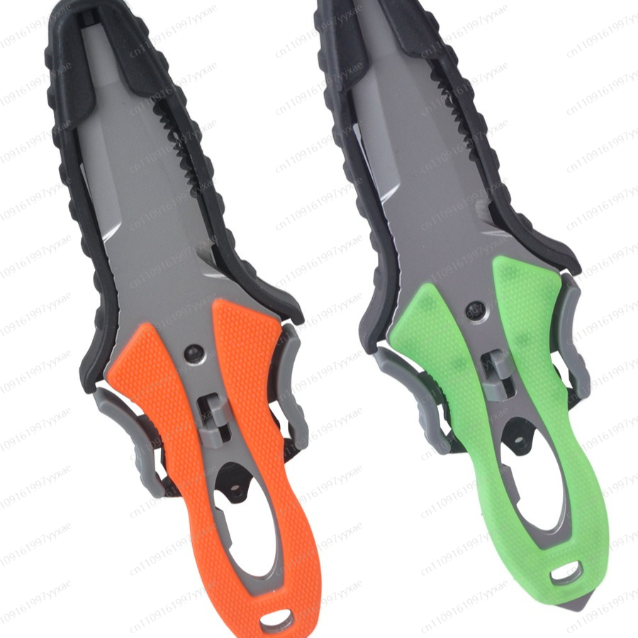 水難救助ナイフ屋外ロープカッターチタンメッキダイビング多機能 - Dive Knife Titanium のレビューと価格