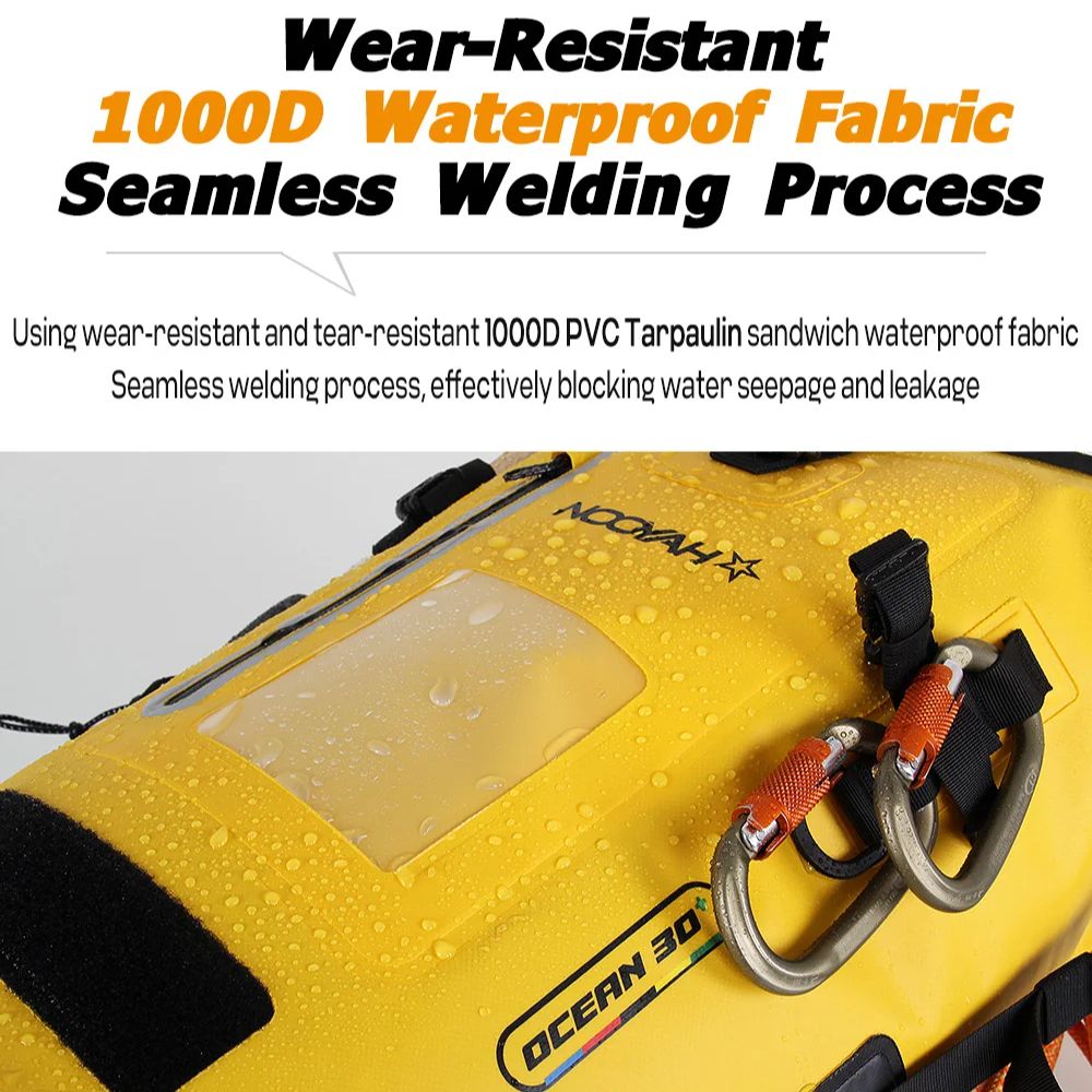 NOOYAH ドライバッグ防水バックパック IPX8 ロール - Dry Bag Roll Top のレビューと価格