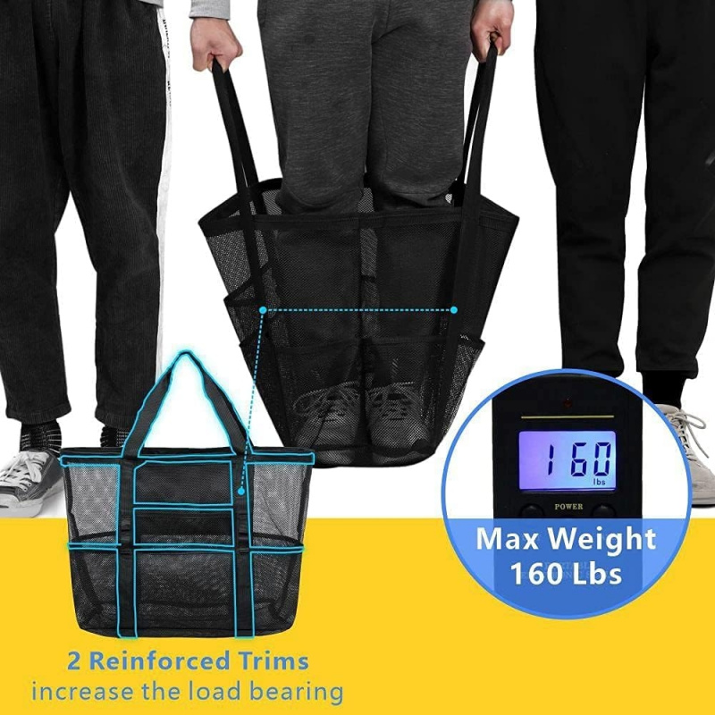 特大メッシュビーチバッグ 9ポケット付き 速乾性 砂が入らな - Dry Bag Roll Top のレビューと価格