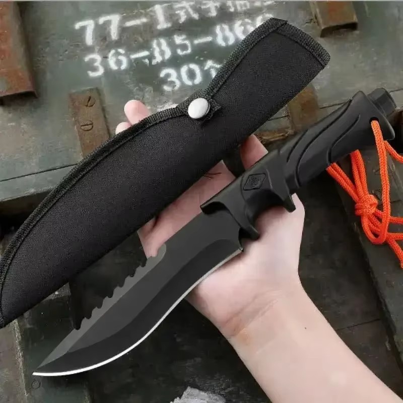 屋外用高硬度ストレートナイフ、固定刃EDC便利ジャケット、多 - Dive Knife Titanium のレビューと価格