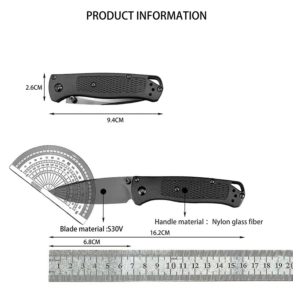 533 ナイロン繊維 S30V トレッキング折りたたみナイフ - Dive Knife Titanium のレビューと価格